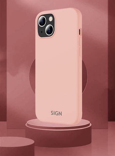 Sign Liquid Silicone Case För Iphone 15 Plus Ljusrosa