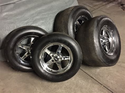 Brand New Chrome Sve Drag Wheels 15x35 And 15x10 With New Skinny Tires