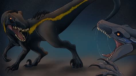 Blue Vs The Indoraptor Jurassic World Fallen Kingdom Speedpaint [ 26] Youtube