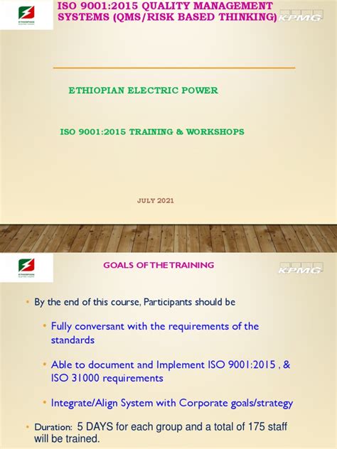 Iso 90012015 Qms Eep Training And Workshops Pdf Quality Management