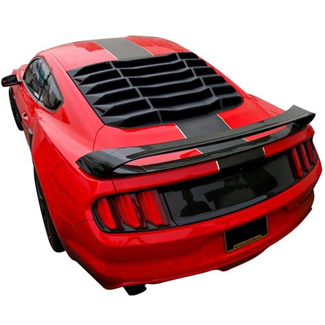 Ford Mustang Gt R Style Rear Trunk Spoiler Black Carbon