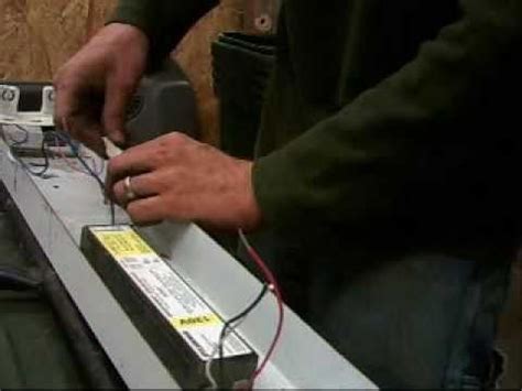 Wiring diagrams contain certain things: How to install flourescent light ballast - YouTube