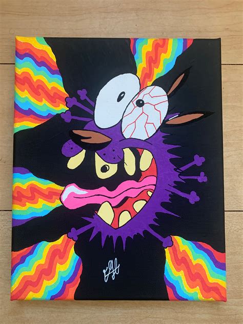 Trippy Courage The Cowardly Dog Etsy