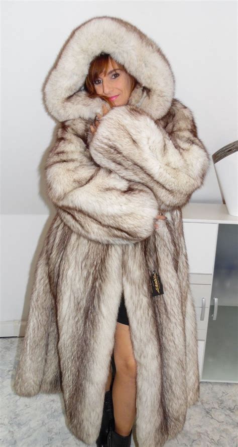 Pelzmantel Fuchs Jacke Fox Fur Coat Mink Fourrure Pelliccia Volpe Abrigo Piel Ebay Winter