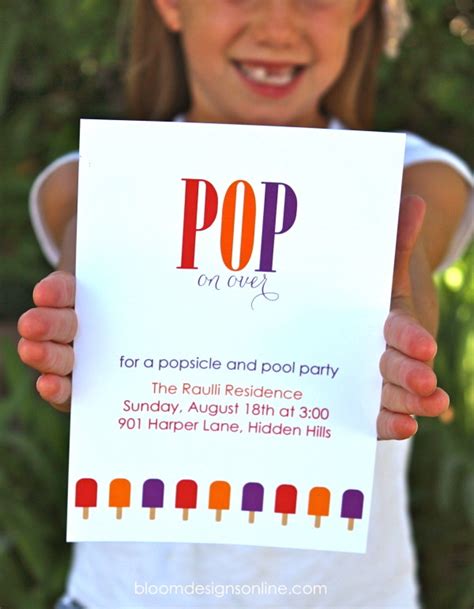End Of Summer Popsicle Party Bloom Designs
