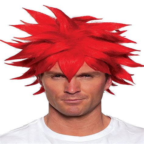 Spiky One Size Adult Costume Crunchyroll Anime Wig Red Oriental Trading