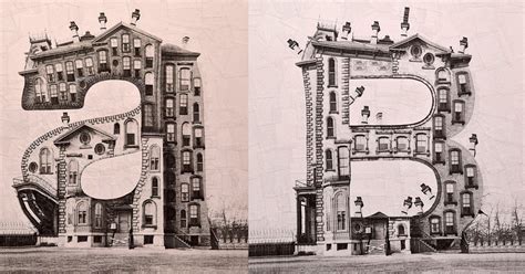 Buildings Shaped Like Letters Of The Alphabet Made With Photographic
