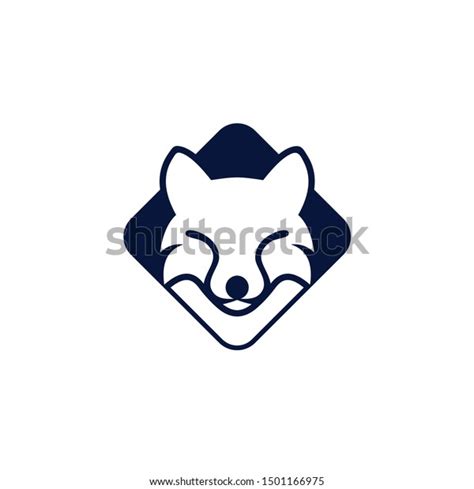 Weasel Wolf Logo Design Template Inspiration Stock Vector Royalty Free