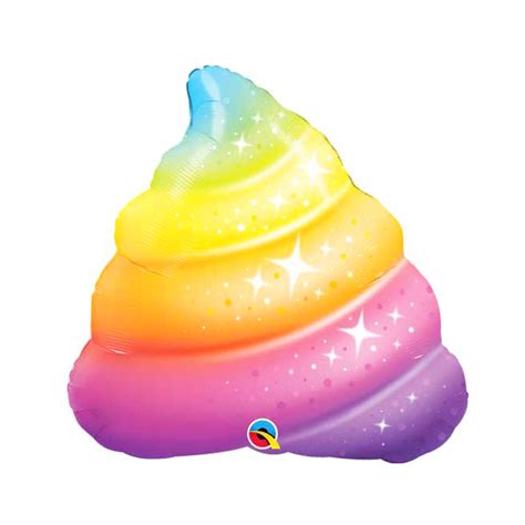 Rainbow Poop Emoji Sparkle Rainbow Poop Balloon Emoji Etsy Singapore