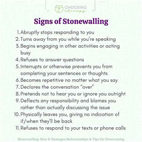 What Is Stonewalling