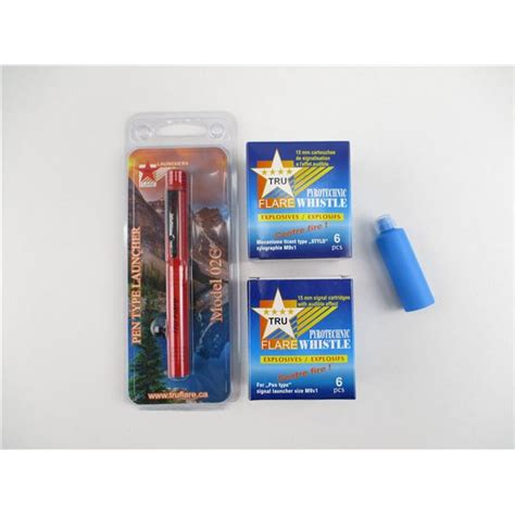 Tru Flare Pyrotechnic Whistle 15mm Signal Cartridge Flare And Pen Type