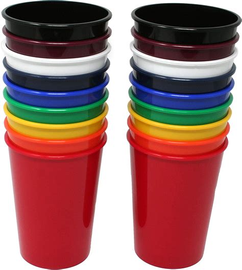 Buy Rolling Sands 12oz Reusable Plastic Kids Cups Assorted Set Of 18