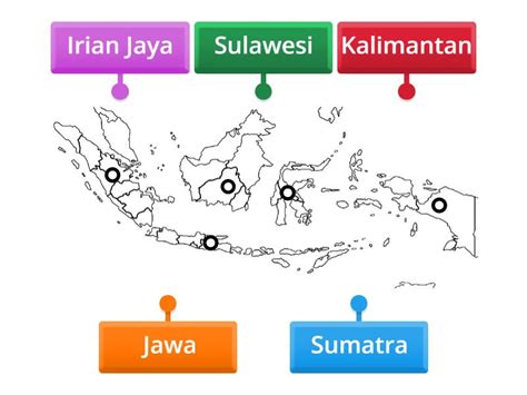 Mengenal Pulau Pulau Besar Di Indonesia Labelled Diagram