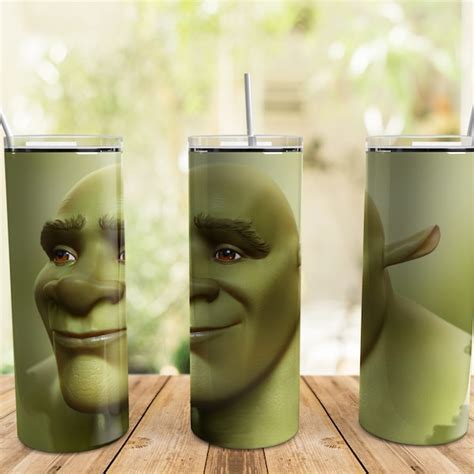 Tumbler Wrap Shrek Etsy