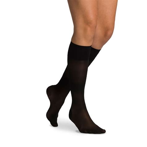 sigvaris sheer fashion calf high compression stockings 15 20 mmhg size c black 120cc99