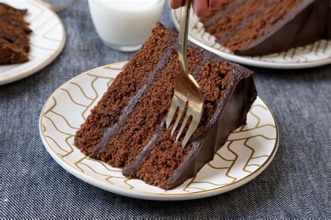 The cake itself is fairly rich and moist; Granny's Chocolate Cake Recipe - NYT Cooking