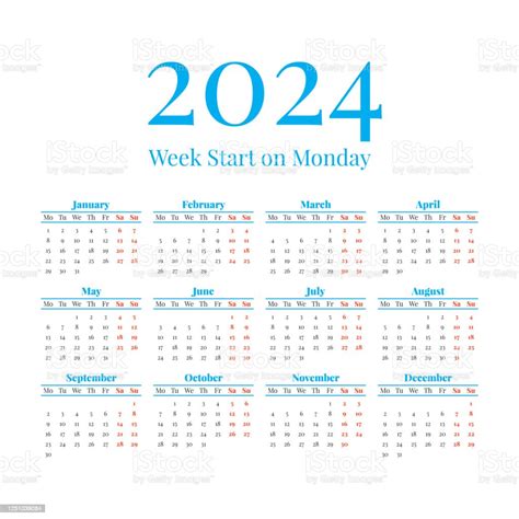 Vetores De Calendário 2023 Com As Semanas Começam Na Segundafeira E