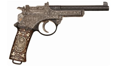 Mannlicher Model 1900 Pistol Presented To Ottoman Sultan Abdul Hamid Ii