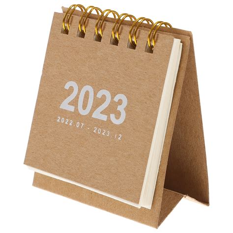 Hemoton Calendar 2023 Desk 2022 Small Desktop Standing Planner Table