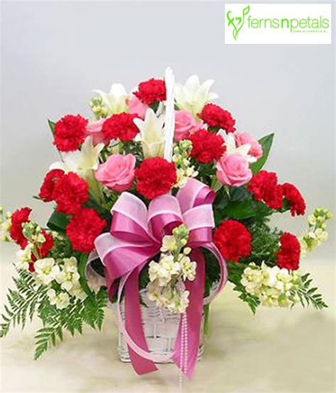 With fertile lava soils, a tropical climate on the coasts, a temperate climate in the highlands, and abundant rainwater, central america's largest economy guatemala has enviable natural advantages for farming the land to produce food, flowers, and ornamental plants. Ferns N Petals Basket Arrangement Of 20 Dark Pink ...