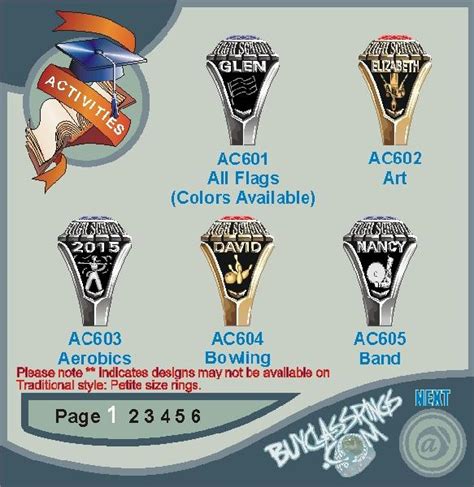 Class Rings For Activities