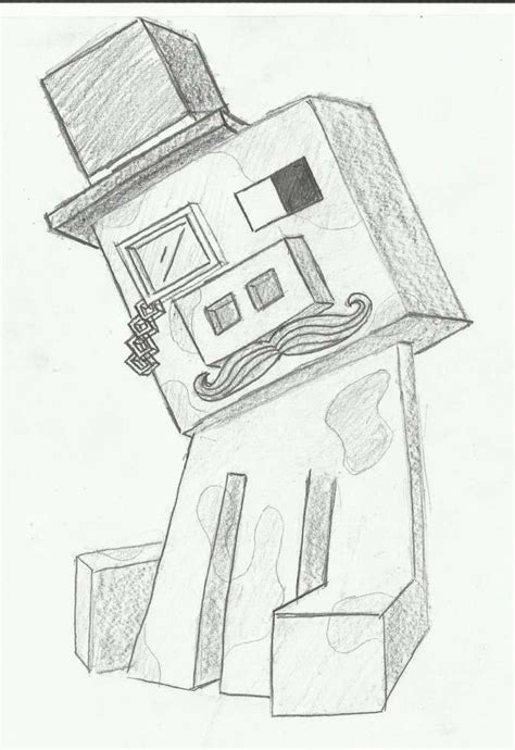 15 Cool Drawings Of Minecraft Minecraft Drawings Cool Drawings