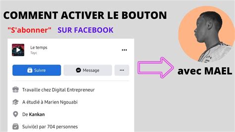 Comment Ajouter Le Bouton S Abonner Sur Son Profile Facebook YouTube