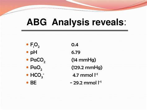 Ppt Arterial Blood Gas Analysis Powerpoint Presentation Free Download Id