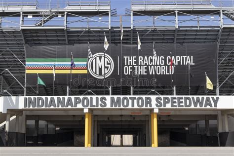 Indianapolis Motor Speedway Gate Two Entrance Hosting The Indy 500 And