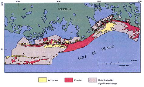 Figure 2 Louisianas Barrier Islands A Vanishing Resource Usgs