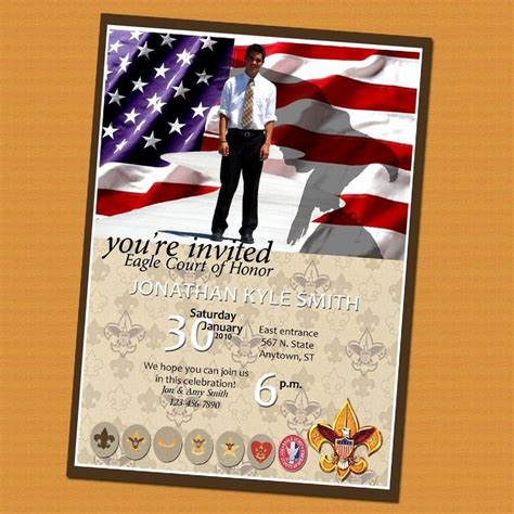Due to the informality of an eagle scout recommendation letter, the format and structure of this character reference is fairly loose. Unique Eagle Scout Ceremony Invitations Template in 2020 ...