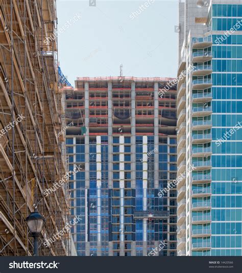 Multiple Highrise Buildings Under Construction In Atlanta Georgia In