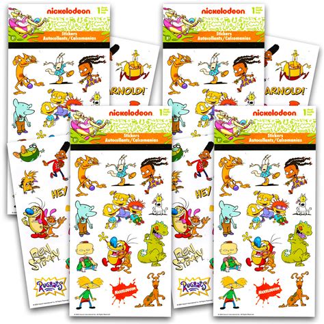 Buy Nick Shopnick Shop Nickelodeon Retro Nick Stickers 4 Pack 100