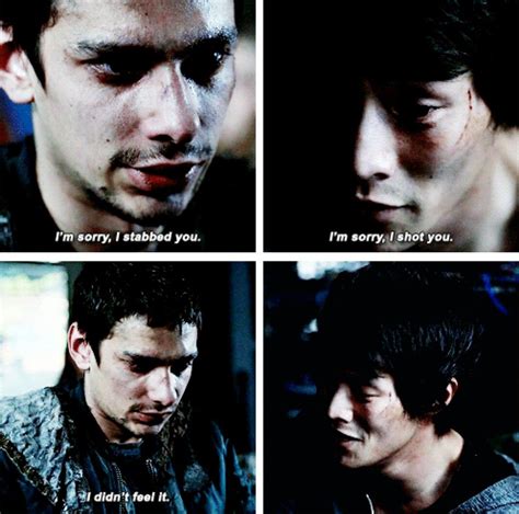 Jasper And Monty The100 Season3finale 3x16 The 100 Characters The 100 Bellamy The 100