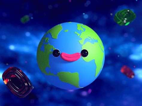 Earth day gif animated pictures. Planet Earth & candies by Alexey Ulanov on Dribbble