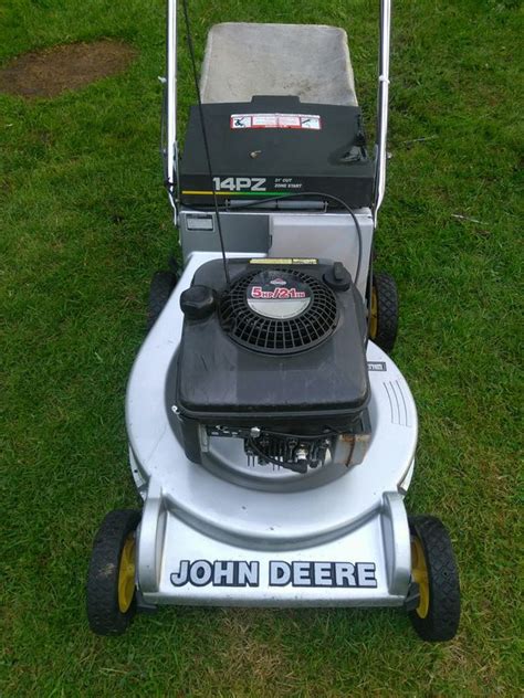 John Deere 14 Pz 21 In Blade Lawn Mower With Bag Push Mower For Sale In