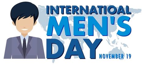 Free Vector International Mens Day Poster Design