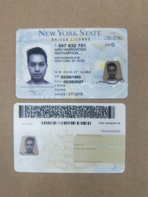 New York Driving License Psd Template Driving License Template