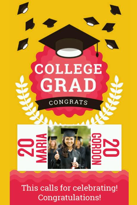 Copy Of Congrats On Your Graduation Template Postermywall