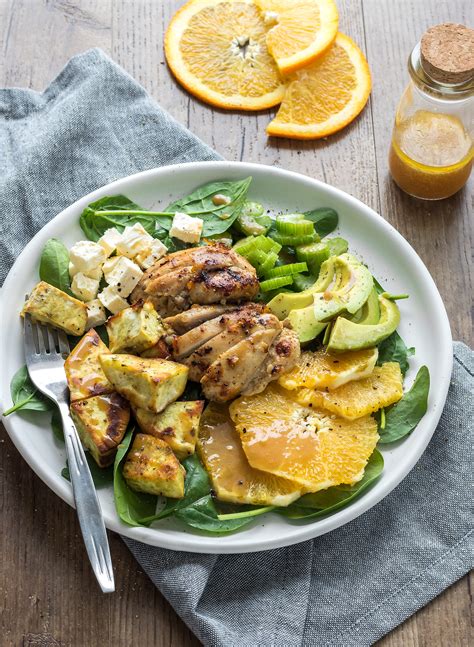 Chicken Kumara And Orange Salads Recipe Your Ultimate Menu