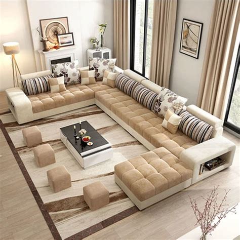 Buy Living Room Sofa Sofa Set Fashion Fabric Sofa Combination Set