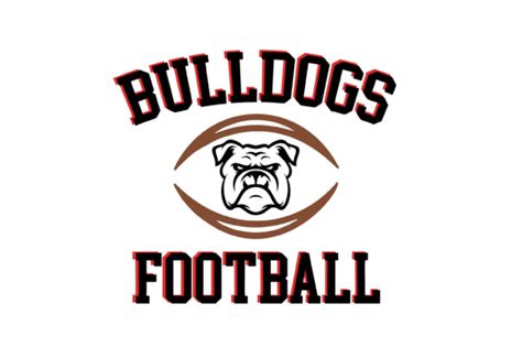 Bulldogs Football High School Mascot Svg Graphic By Magnolia Blooms
