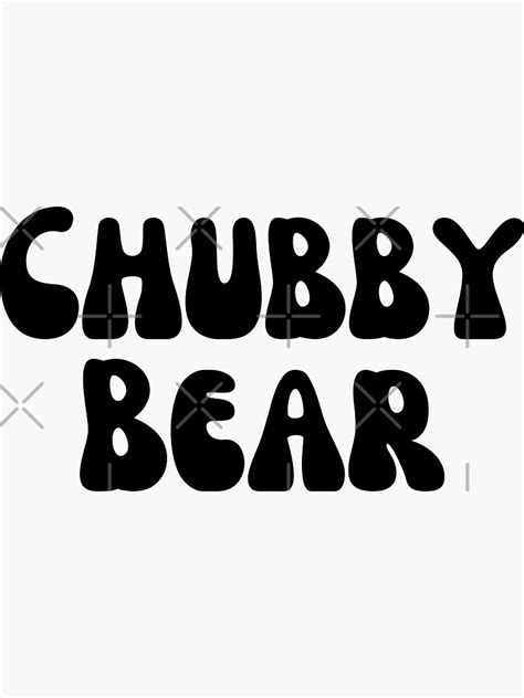 Chubby Bear Sticker For Sale By Pstawicki Redbubble