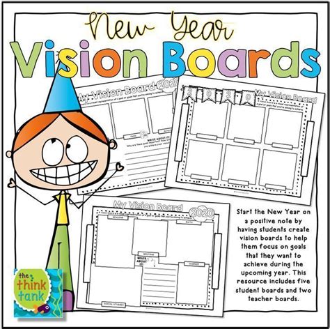 New Year Vision Boards 2021 Vision Board Student Created Classroom