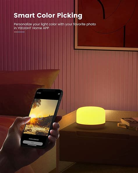 Yeelight Smart Table Lamp App Control Bedside Lamp With Music Sync