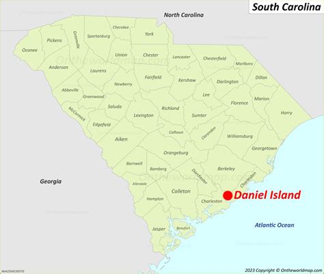 Daniel Island Map South Carolina Us Detailed Maps Of Daniel Island