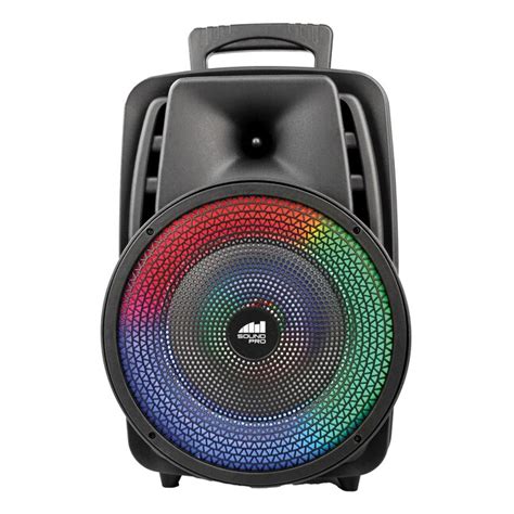 Naxa Portable 8 Inch Bluetooth Party Speaker With Multi Color Round