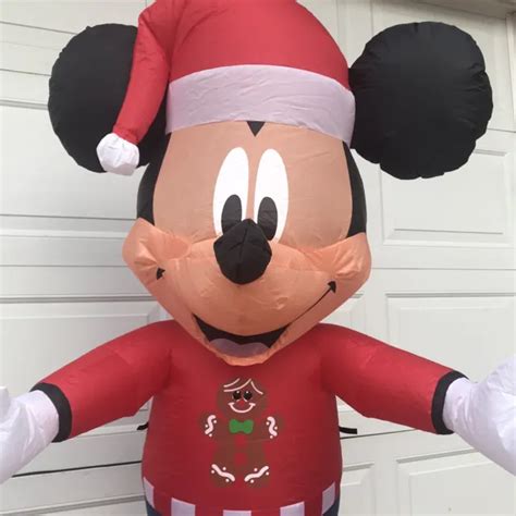 5 Ft Mickey Mouse Disney Airblown Inflatable Led Lighted Gemmy