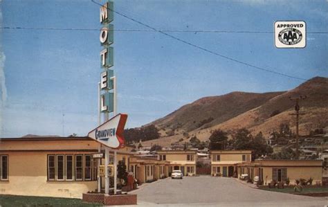 Grandview Motel San Luis Obispo Ca Postcard