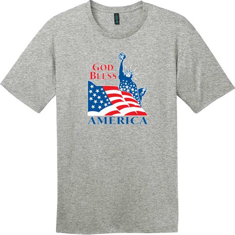 God Bless America Statue Of Liberty T Shirt Patriotic T Shirts